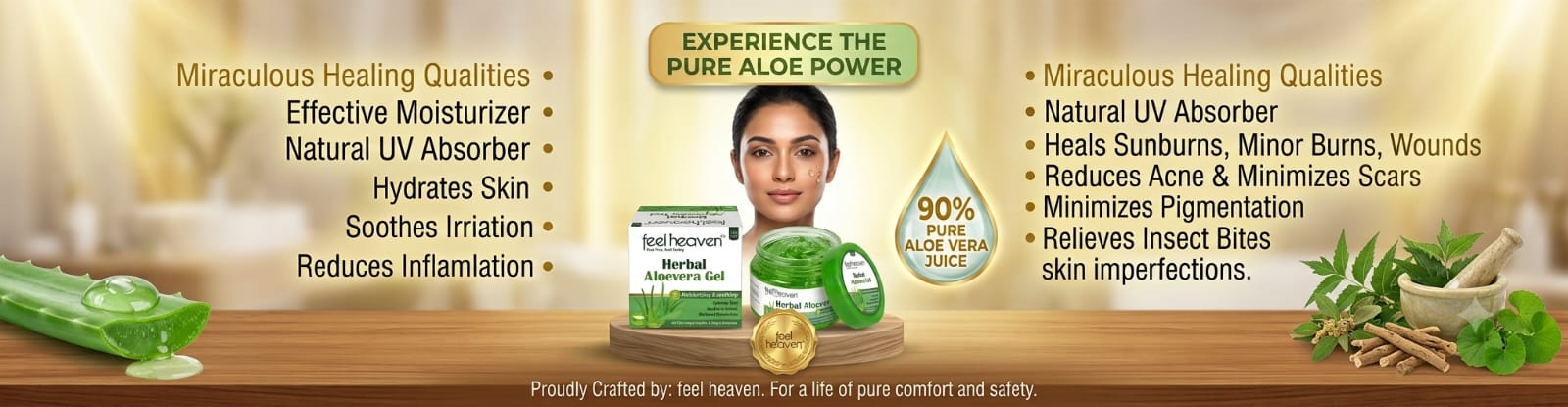 Feel Heaven Natural Care Banner 4