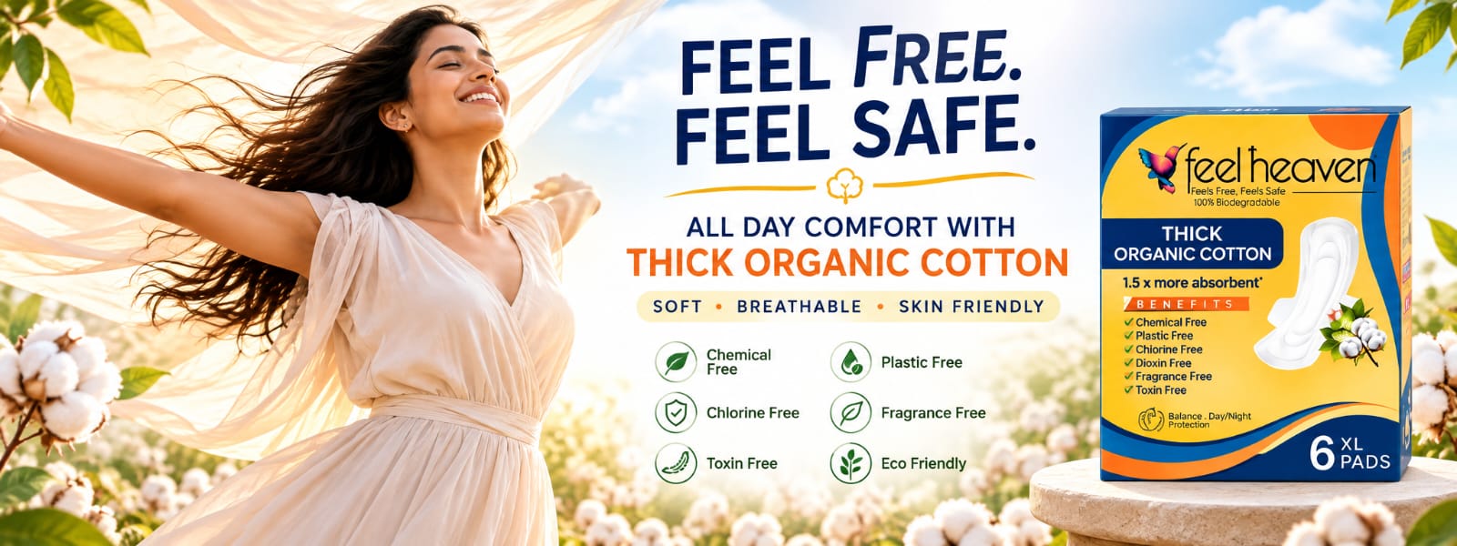 Feel Heaven Natural Care Banner 8